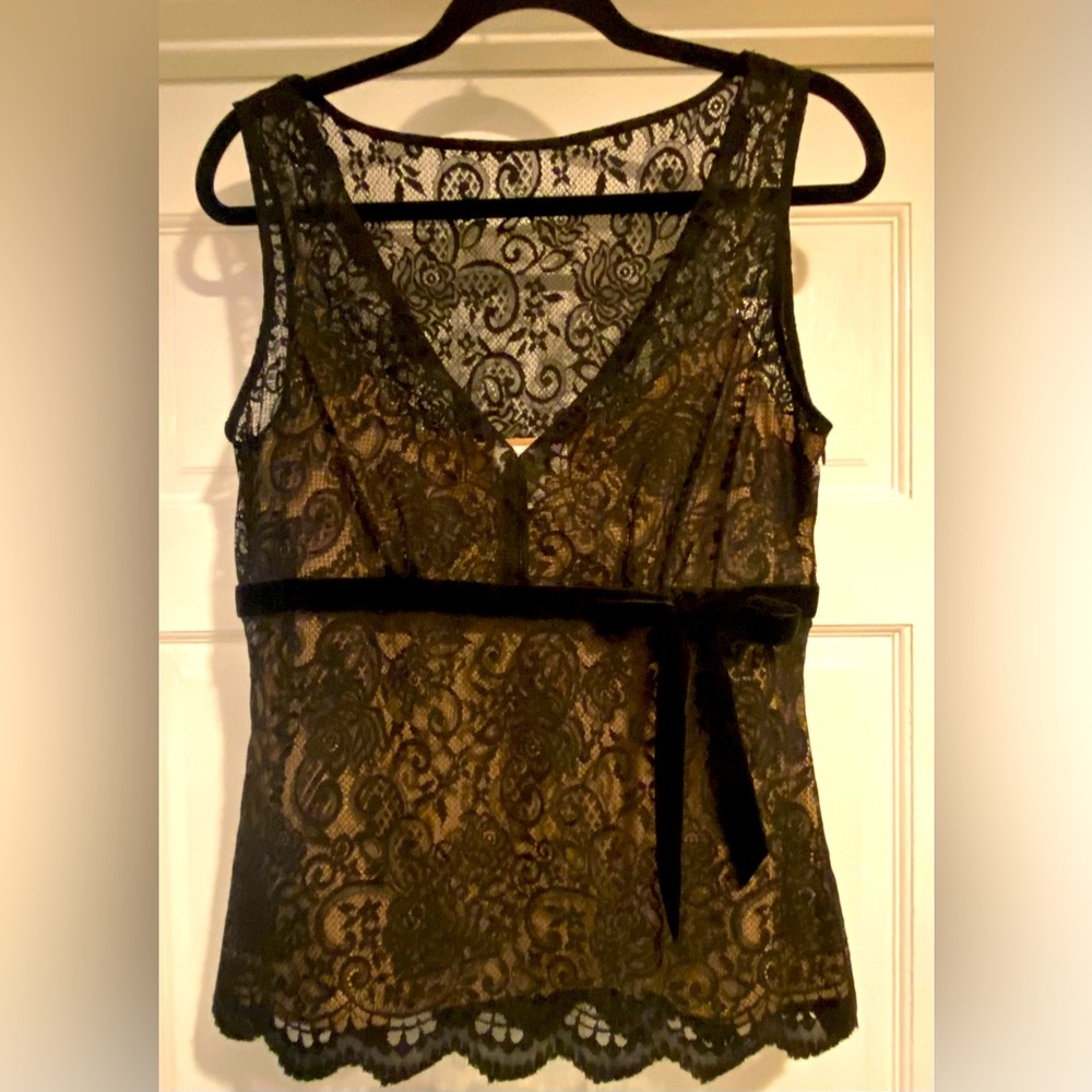 Loft Camisole with Fitted Lace Overlay